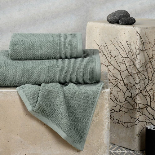 Πετσέτες Haus (Σετ 3τμχ) Dark Aqua Melinen Σετ Πετσέτες 70x140cm 100% Βαμβάκι