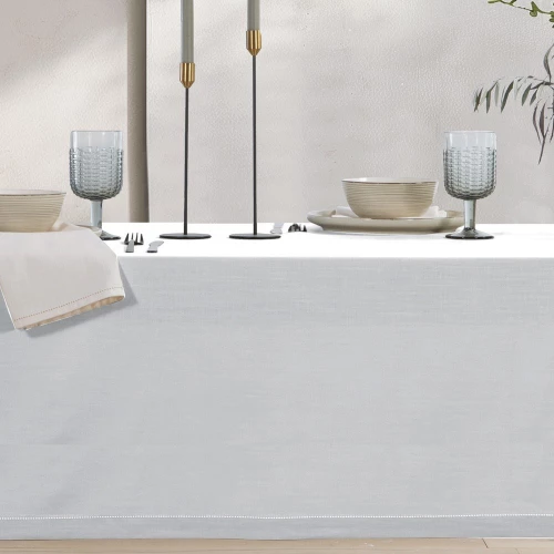 Τραπεζομάντηλο Steady White Nef-Nef Homeware 150X250 100% Βαμβάκι