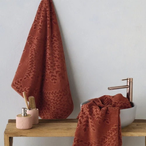 Πετσέτα Talon 06 Terra Kentia Προσώπου 50x100cm 100% Βαμβάκι