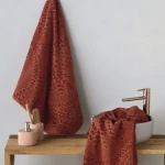 Πετσέτα Talon 06 Terra Kentia Προσώπου 50x100cm 100% Βαμβάκι