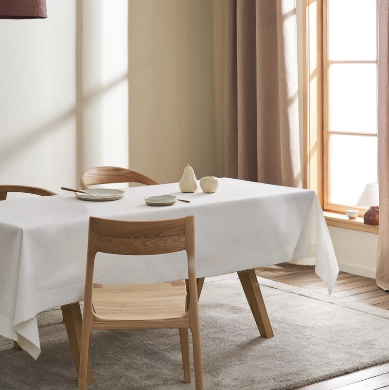 Τραπεζομάντηλο Aelinore 391/16 Pure White Gofis Home 145X260 Πολυέστερ