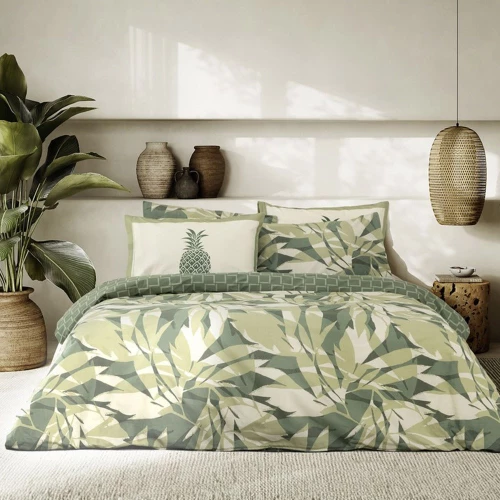 Σεντόνια Cocomo (Σετ 3τμχ) Green Nima Μονό 170x260cm 100% Βαμβάκι