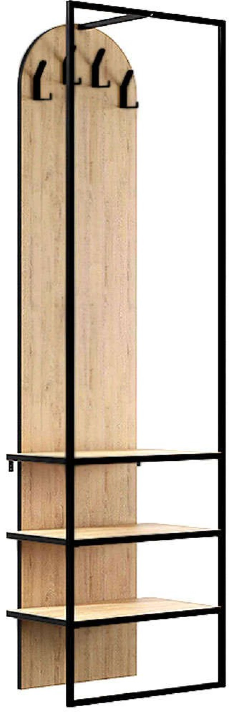 Έπιπλο Εισόδου Archy 0234827 53x31,7x180cm Oak-Black