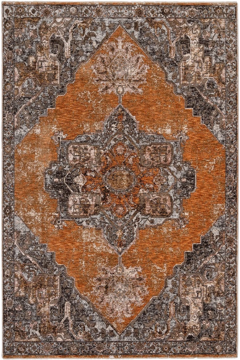 Χαλί Naf Naf Amaro S373B Light Brown-M.Grey Βιοκαρπέτ 80X220cm