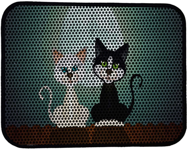 Χαλάκι Συλλογής Άμμου Γάτας 686GRV1387 45x60cm Multi Petpetite