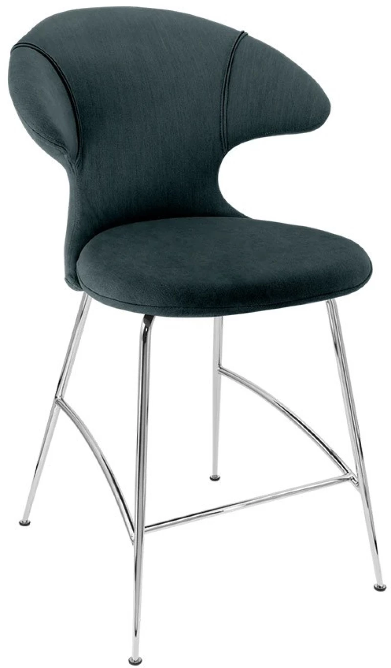 Σκαμπό Time Flies 590-17C5913-2 51x56x102cm Quantom Blue-Chrome Umage