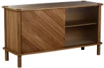 Μπουφές Italic D.Oak/Glass Doors 5719C5523-2 135x48x73.4cm Dark Oak Natural
