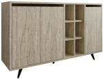 Μπουφές Seria 811MDD4153 140x40x86cm Travertine Beige Μοριοσανίδα, Μελαμίνη