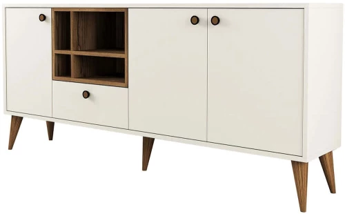 Μπουφές Napoli 845HCT5341 180x35x81cm Cream Πλαστικό,Μοριοσανίδα