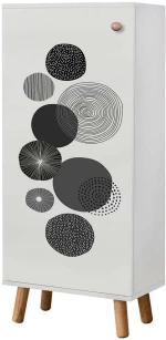 Παπουτσοθήκη Vegas 869VEL8592 50x38x135cm White Μοριοσανίδα,Ξύλο