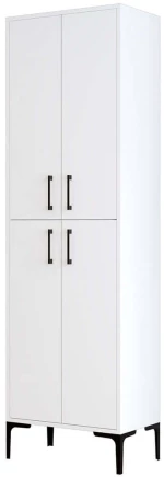 Στήλη Μπάνιου Berlin 845HCT3924 60x35x200cm White Μοριοσανίδα, Μέταλλο