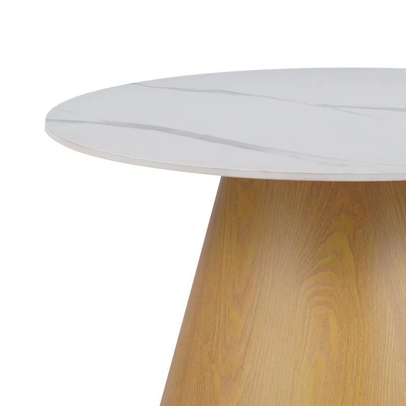 Βοηθητικά τραπέζια Soleire Inart λευκό μαρμάρου sintered stone 70x70x40 εκ.
