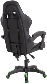 ΠΟΛΥΘΡΟΝΑ GAMING DARREN  ΜΑΥΡΟ-ΠΡΑΣΙΝΟ PVC & NYLON 51x49x125Υεκ.