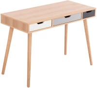 Γραφείο GAET Μελαμίνη Sonama - Λευκό - Γκρί - Μπέζ 110x50x76,5Υ εκ. 100x50x76.5 εκ.