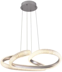Inlight Κρεμαστό φωτιστικό LED 40W 3CCT (by switch on base)  σε χρώμιο D:60cm (6101-Chrome)