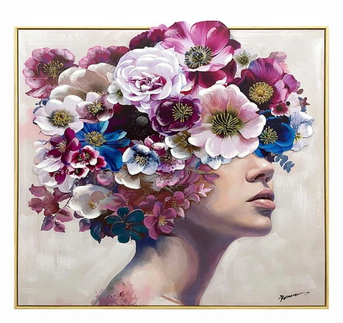 Πίνακας σε καμβά Mavare Inart με πλαίσιο 100x3.5x100εκ