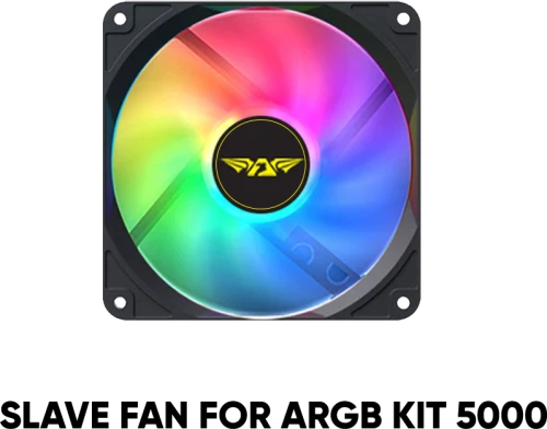 ARMAGGEDDON COOLING 4xFAN KIT 12CM ARGB KIT 5000 BLACK