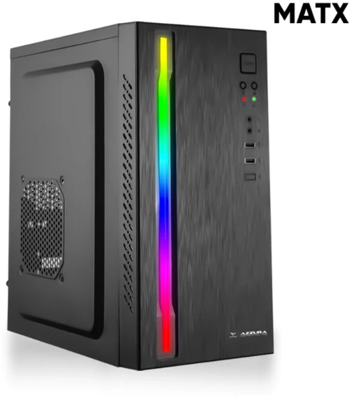 ALCATROZ MATX PC CASE AZZURA COMPACTO PRO 1 RGB BLACK