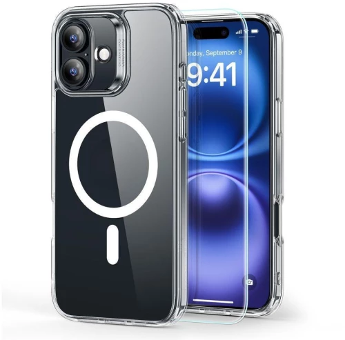 Σκληρή Θήκη ESR Classic Hybrid Halolock Magsafe και Τζαμάκι Προστασίας για iPhone 16 - Διάφανο