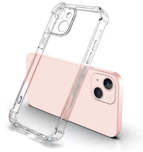Θήκη TPU Σιλικόνης 1.5 mm με Ενισχυμένες Γωνίες για iPhone 14 - Διάφανο