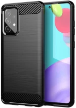 Θήκη TPU Σιλικόνης Carbon Fiber Style για Samsung Galaxy A33 - Μαύρο