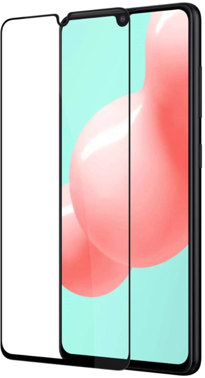 FULL GLUE Tempered Glass για Samsung Galaxy A41 - Μαύρο Πλαίσιο