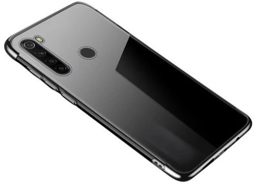 Θήκη TPU Σιλικόνης με Electroplating Πλαίσιο για Huawei P40 - Διάφανη Μαύρη