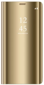 Θήκη Book Style Clear View για Samsung S20 Plus - Χρυσή