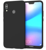 Θήκη TPU Σιλικόνης για Huawei P20 Lite 2019 - Μαύρη Ματ