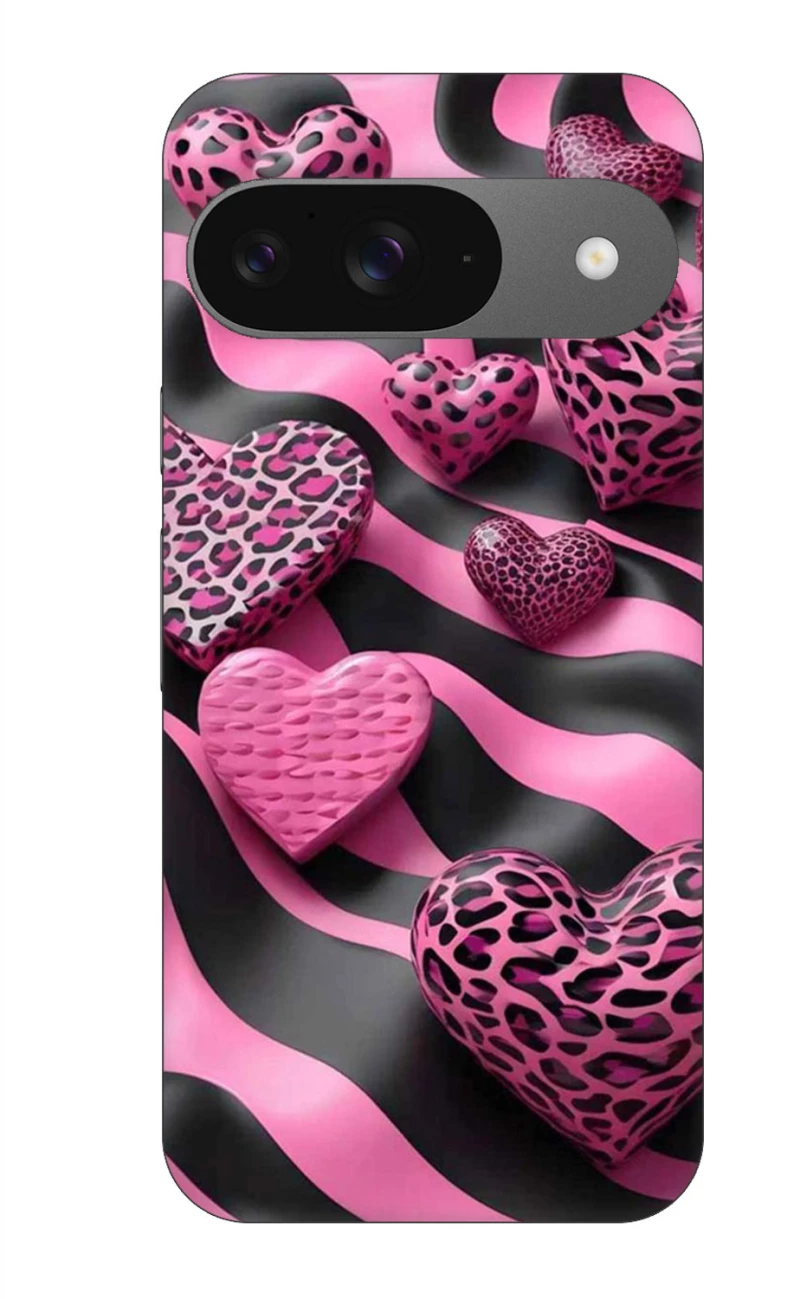 Leopard Hearts Case θήκη για Google Pixel 9 5G