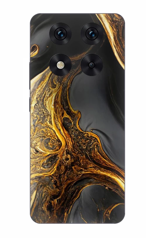 Marble Black-Gold Case θήκη για Xiaomi Redmi Note 14 Pro+ Plus 5G