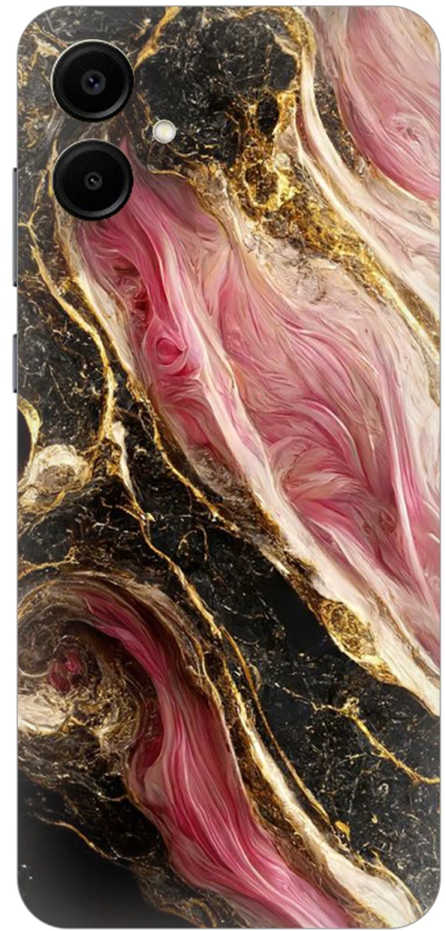Marble Black-Pink Case θήκη για Samsung Galaxy A06 4G