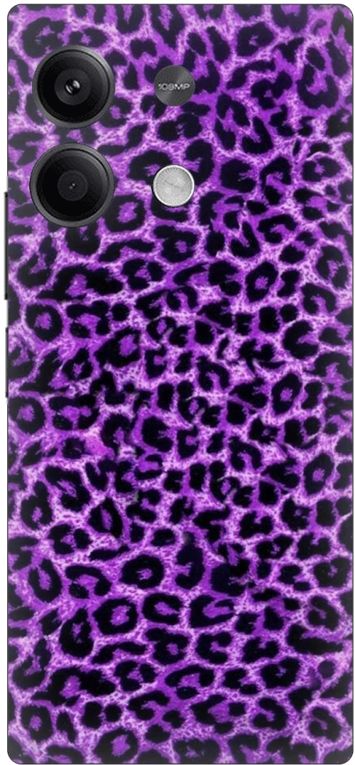 Animal Print Leopard Purple Θήκη για Xiaomi Redmi Note 13 4G