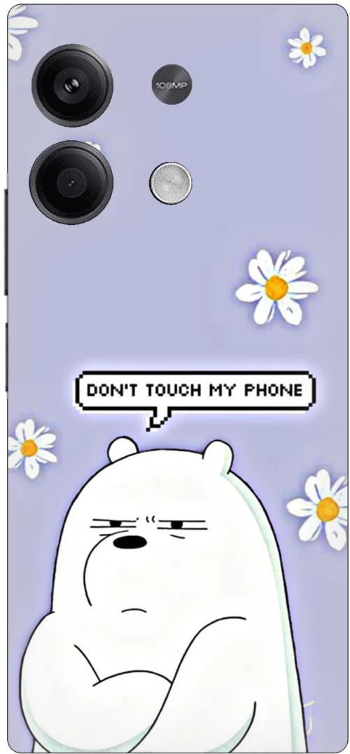 Don't Touch My Phone Bear Θήκη για Xiaomi Redmi Note 13 Pro 5G
