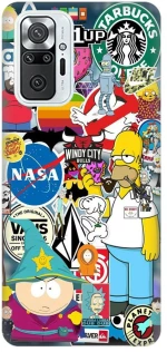 Brands Stickers Θήκη για Xiaomi Redmi Note 10 Pro
