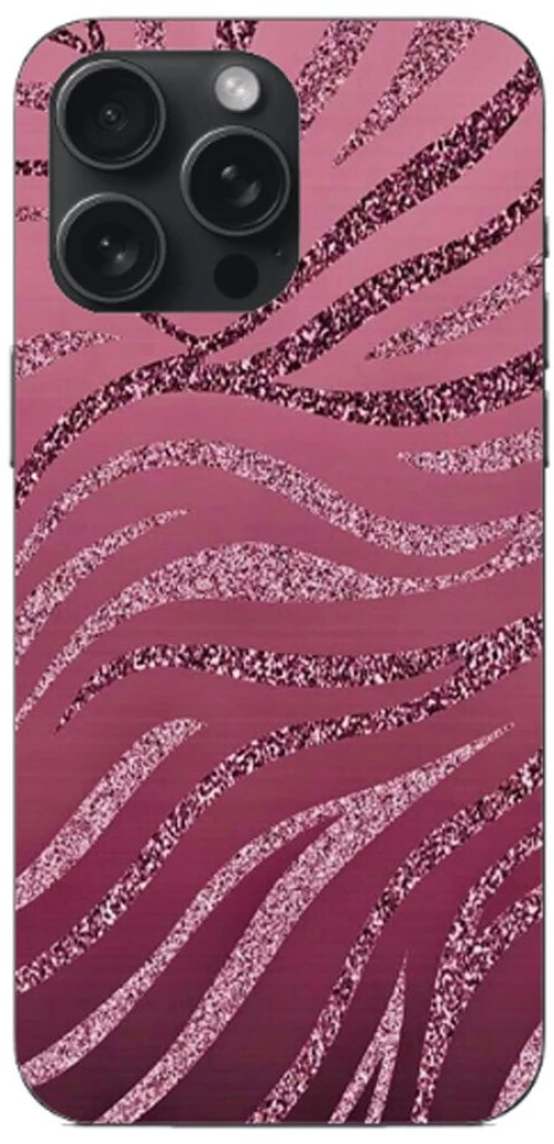Animal Print Pink Zebra Case Θήκη για iPhone 15 Pro Max