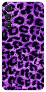 Purple Leopard Silicone case θήκη για Samsung Galaxy S23
