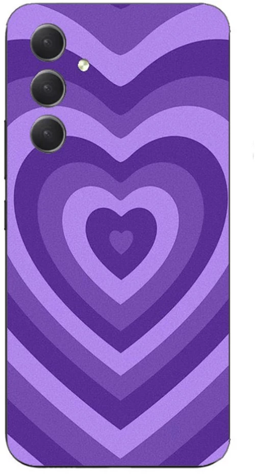 Hearts Silicone Case θήκη για Samsung Galaxy A05s 4g purple