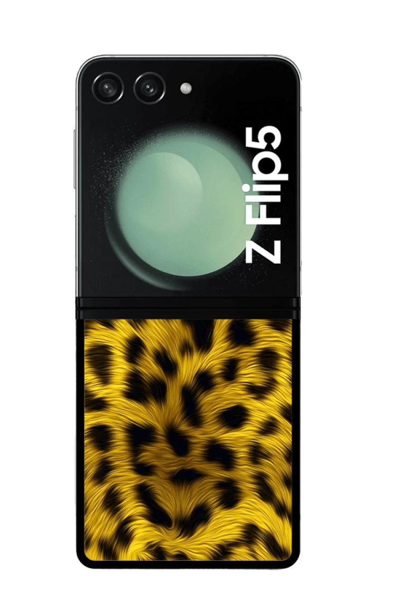 PREMIUM PROTECTIVE HARD CASE animal print leopard Θήκη για SAMSUNG GALAXY Z FLIP 5 black