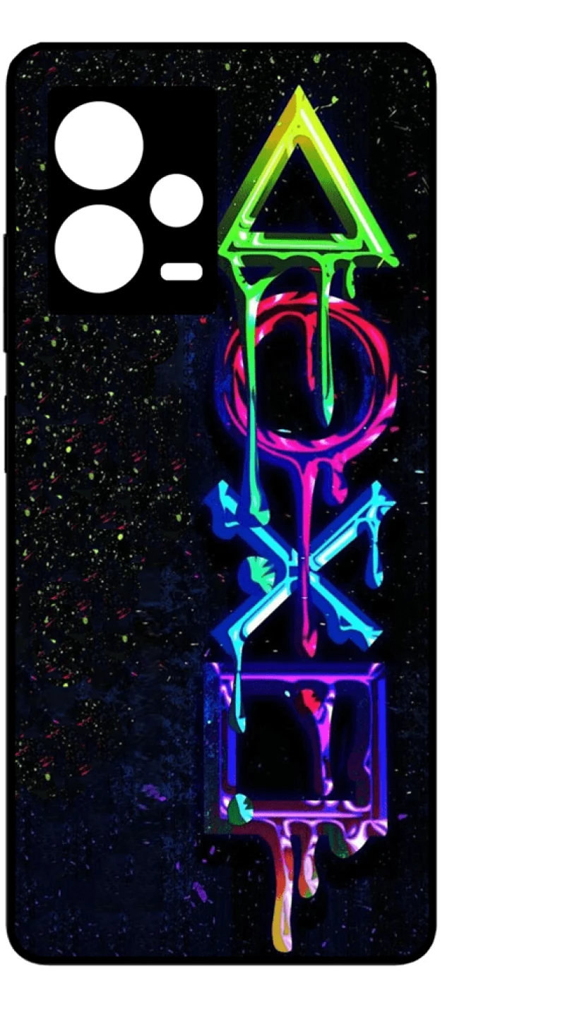 GAMER SYMBOLS 2 Premium Protective Hard Case black Θήκη για Xiaomi Redmi Note 12 5G