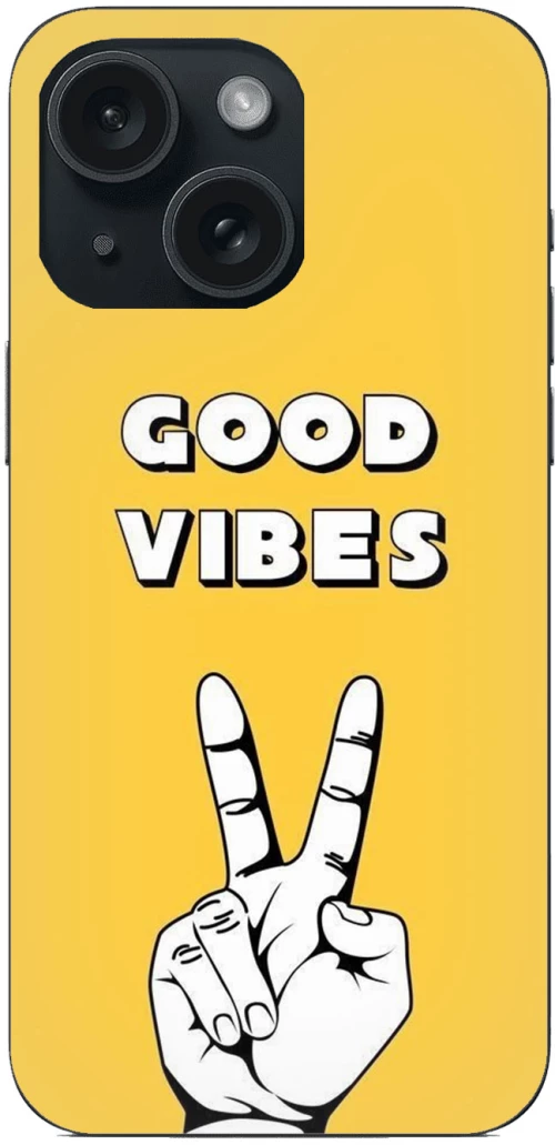 GOOD VIBES Yellow Case Θήκη για iPhone 15