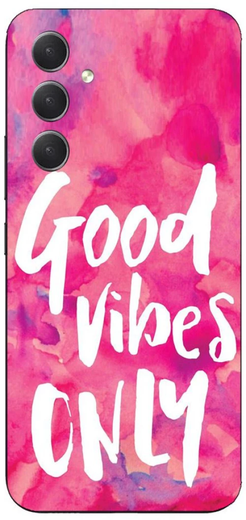 PINK GOOD VIBES Silicone Case θήκη για Samsung Galaxy A54 5g