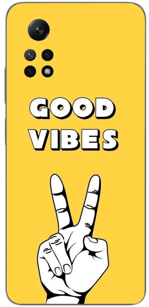 YELLOW GOOD VIBES Silicone case Θήκη για Xiaomi Redmi Note 12 Pro 4G