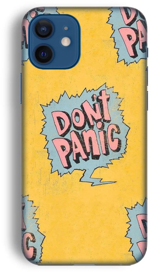 DONT PANIC Silicone Case Θήκη για Iphone 12