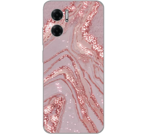 MARBLE PINK Silicone case Θήκη για Xiaomi Redmi 10 5g
