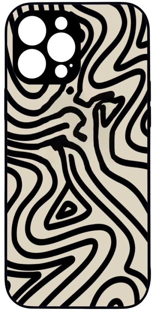 ABSTRACT ZEBRA Premium Protective Hard Case black Θήκη για Iphone 14 pro max