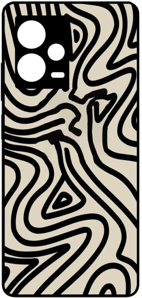 ABSTRACT ZEBRA Premium Protective Hard black Θήκη για Xiaomi Redmi Note 12 Pro 5G