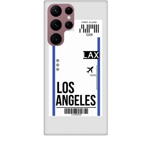 Travel To Los Angeles Silicone Διαφανη θήκη για Galaxy S23 Ultra