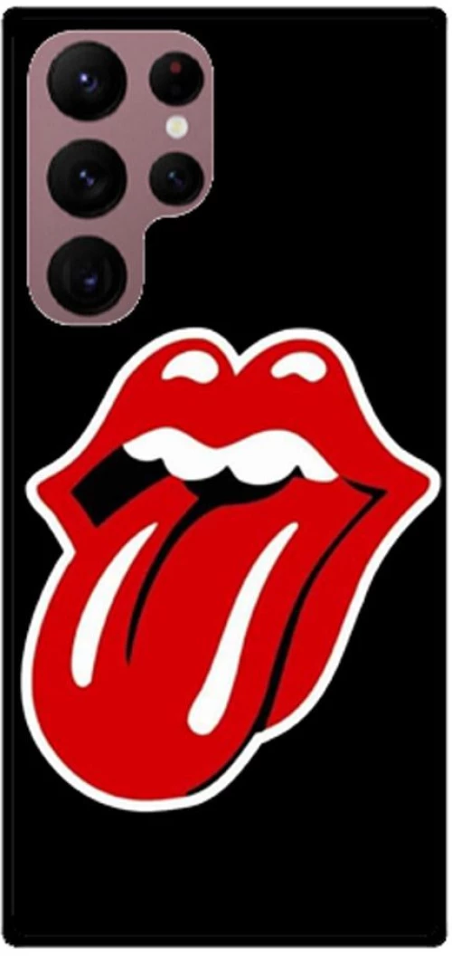 Rolling Stones Silicone case θήκη για Galaxy S23 Ultra red