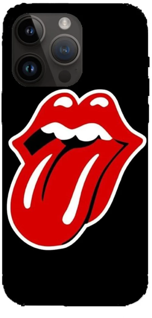 Rolling Stones Silicone Case Θήκη για iPhone 14 pro max red